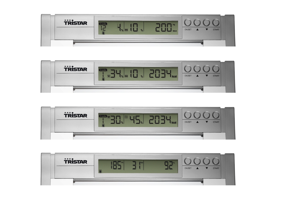 BILANCIA PESAPERSONE 200KG ELETTRONICA TRISTAR WG2422 WG 2422 MASSA GRASSA ACQUA