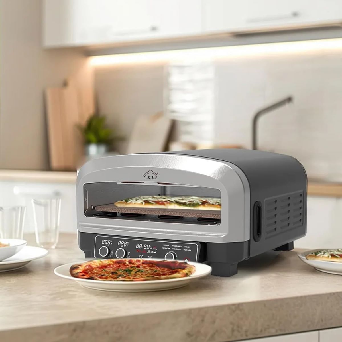 The Italian Kitchen Buccia Per Pizza Perforata In Alluminio, 33x42,4 Cm, Manico Lungo 69,3 Cm, Professionale Per Forni A Legna E Pietra Refrattaria